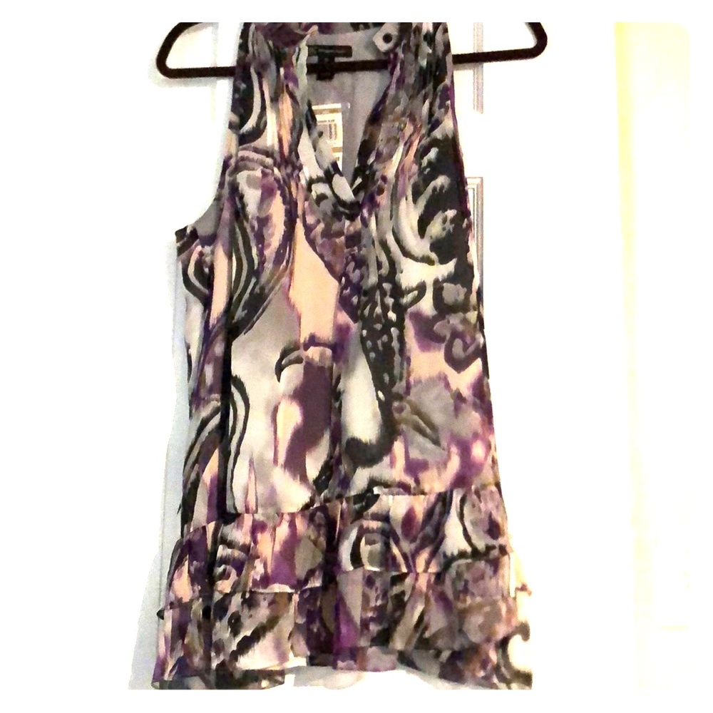 INC SILK LINED TANK TUNIC